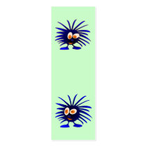 Two blue monsters bookmark business cards by graphiking Two blue monsters bookmark business cards