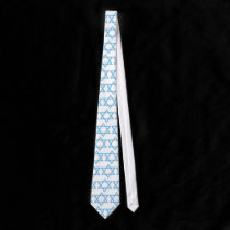 Two Blue Triangles Tie