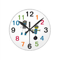 Two Bot Clock wall clocks