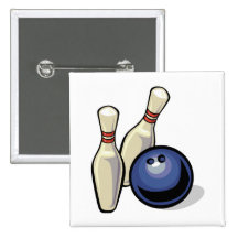two bowling pins and bowling ball design