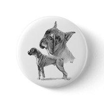 Two Boxer Dogs buttons