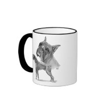 Two Boxer Dogs mugs by catanddog Two Boxer Dogs mugs