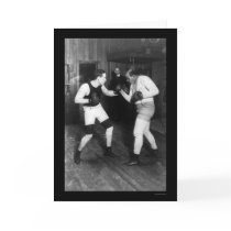 Two Boxers, Jeffries and Berger, Sparring 1909 cards