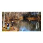 Two Boys Fishing Photo Card