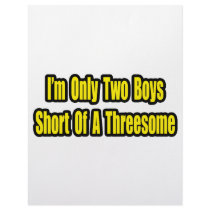 Two Boys Short of a Threesome Letterhead Design