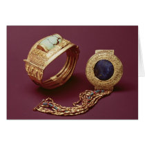 Two bracelets, from the Tomb of Tutankhamun Greeting Card