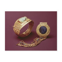 Two bracelets, from the Tomb of Tutankhamun Postcards