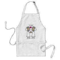 Two Brides aprons