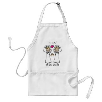 Two Brides apron