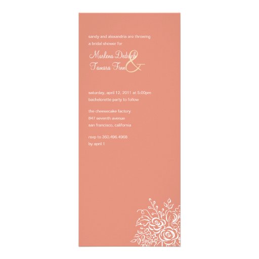 Two Brides Bridal Shower Invitations