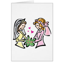 Two Brides Greeting Cards