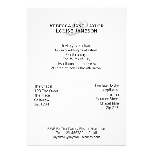 Two Brides In Dresses Lesbian Wedding Card