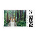 Two Brides in the Forest stamp