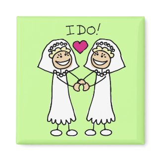 Two Brides magnet