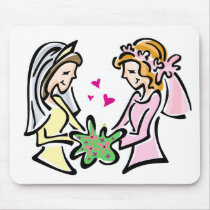 Two Brides mousepads by celebrationZ Two Brides mousepads