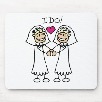 Two Brides mousepad