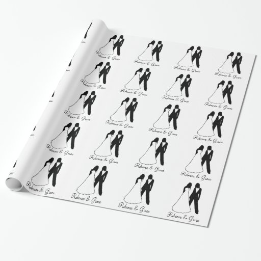 Two Brides Wedding Gift Wrap Paper Zazzle