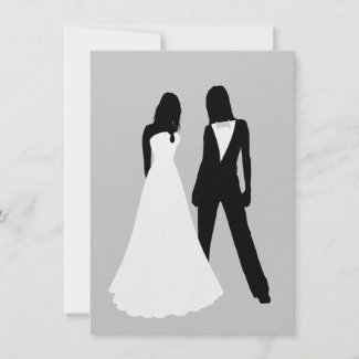 Two Brides Wedding invitation
