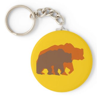 Two Brown Bears Keychain keychain