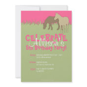 Two Brown Horses Girl's Birthday
