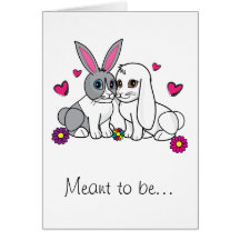 Two Bunnies Valentine Cards