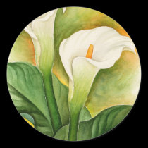 Two Cala Lilies Watercolor Art - Multi stickers