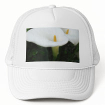 Two Calla Lilies in a Garden 1 Mesh Hats
