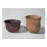 Two campaniform vases greeting card