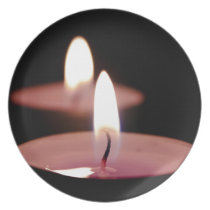 Two candles plates