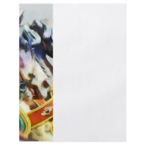 Two Carousel Horses Closeup Personalized Flyer
