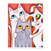 Two Cats and A Kitten posters
