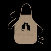 Two Cats Kids Apron aprons