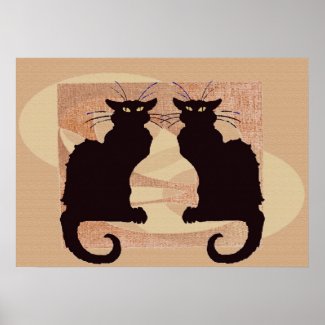 Two Cats Print print