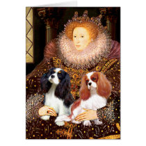 Two Cavaliers / Queen Card