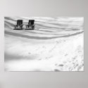 Two Chairs Buried In Snow