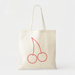 Two Cherries. Red & White. Bags