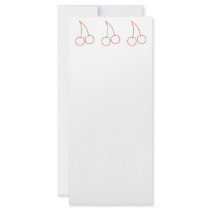 Two Cherries. Red & White. Rack Card