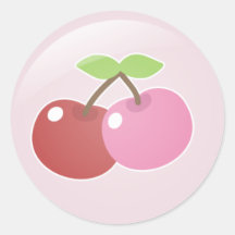 Two Cherries Stickers