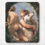 Two Cherubs, One with a Dog Mouse Pad