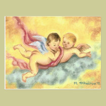 Two Cherubs PostCard (angels) postcards