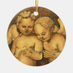 "Two Cherubs Singing" Christmas Ornament-Angels