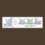 TWO Cheshire Cat Bumper Stickers bumper stickers