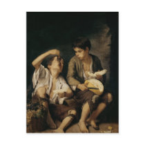 Two Children Eating a Melon and Grapes, 1645-46 Post Card