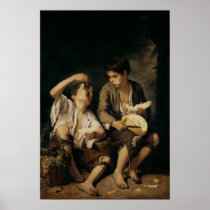 Two Children Eating a Melon and Grapes, 1645-46 Poster