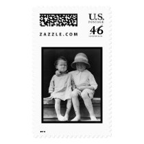 Two Children on a Step 1909 postage by lc_vintagephotos Two Children on a Step 1909 postage
