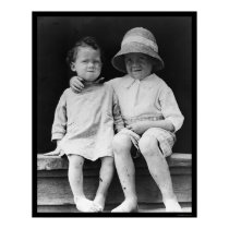 Two Children on a Step 1909 posters