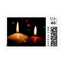 Two Christmas Candles Stamp