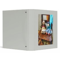 Two Colonial Rag Dolls binders