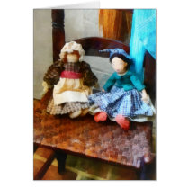 Two Colonial Rag Dolls cards
