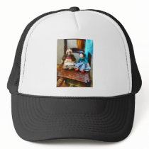 Two Colonial Rag Dolls hats